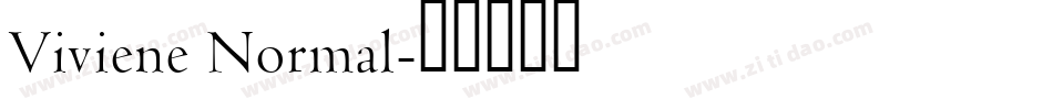 Viviene Normal字体转换